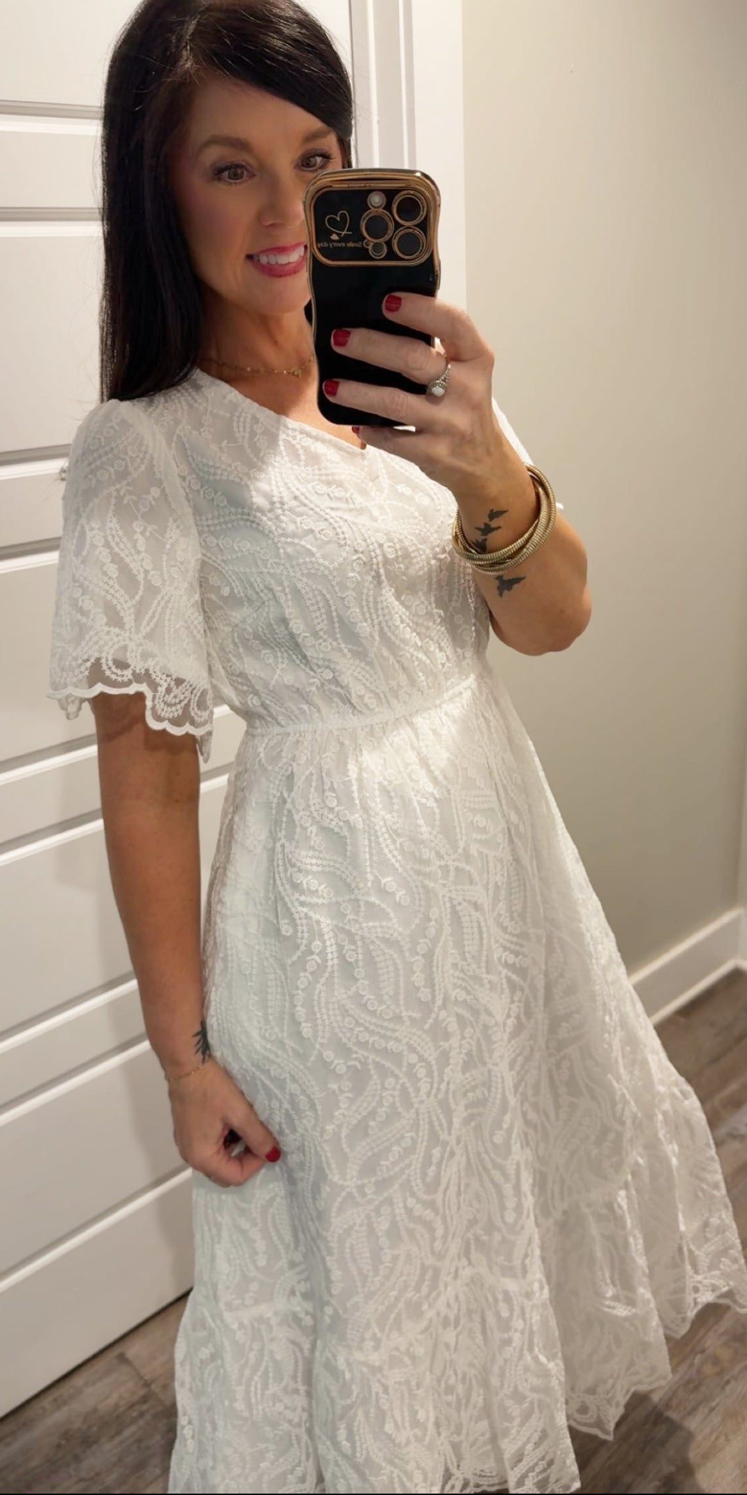 White Lace Maxi Dress