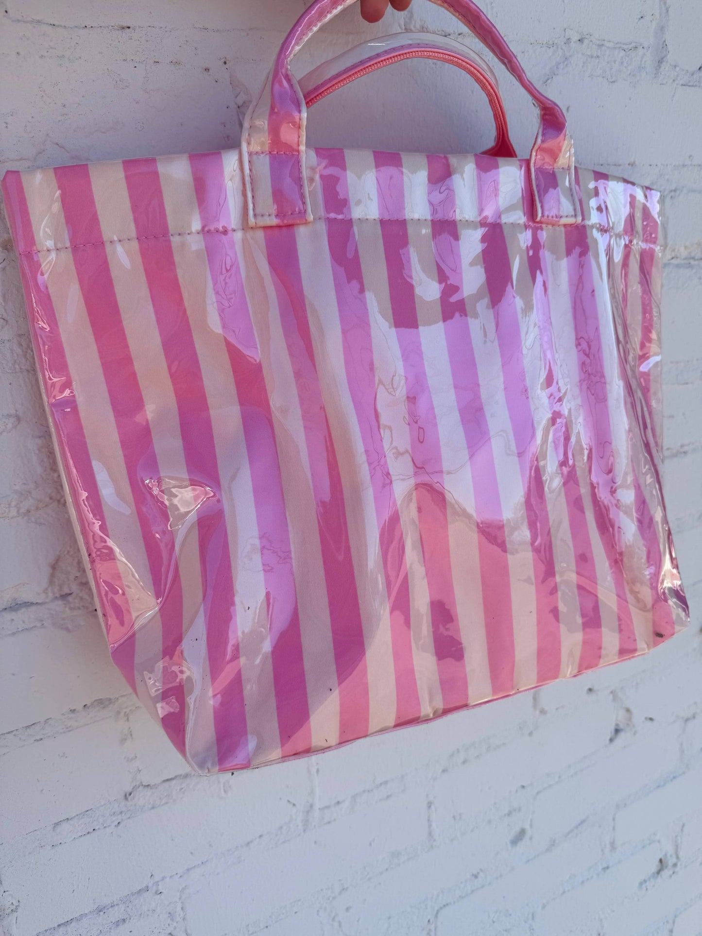 Pretty In Pastels Tote : Pink/Cream