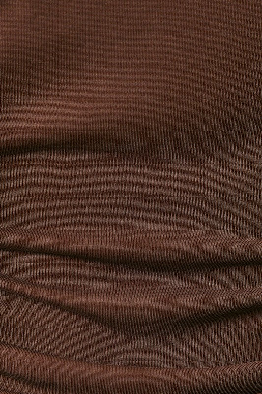 Chocolate Luxe Ruched Modal Top