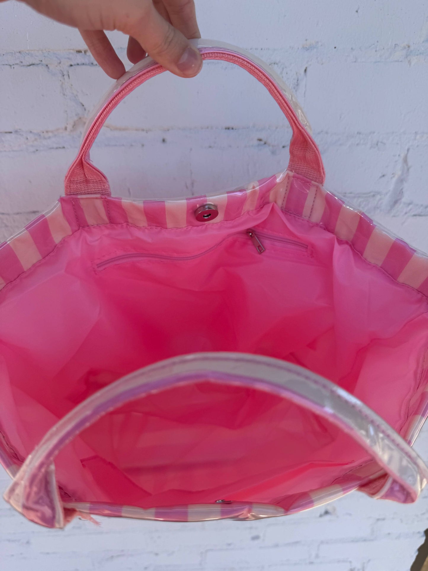Pretty In Pastels Tote : Pink/Cream
