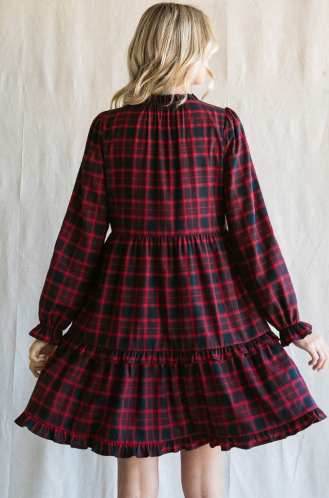 Red Plaid Dress