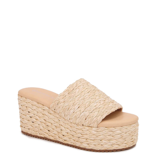 Berness Amber Woven Platform Wedge Sandal