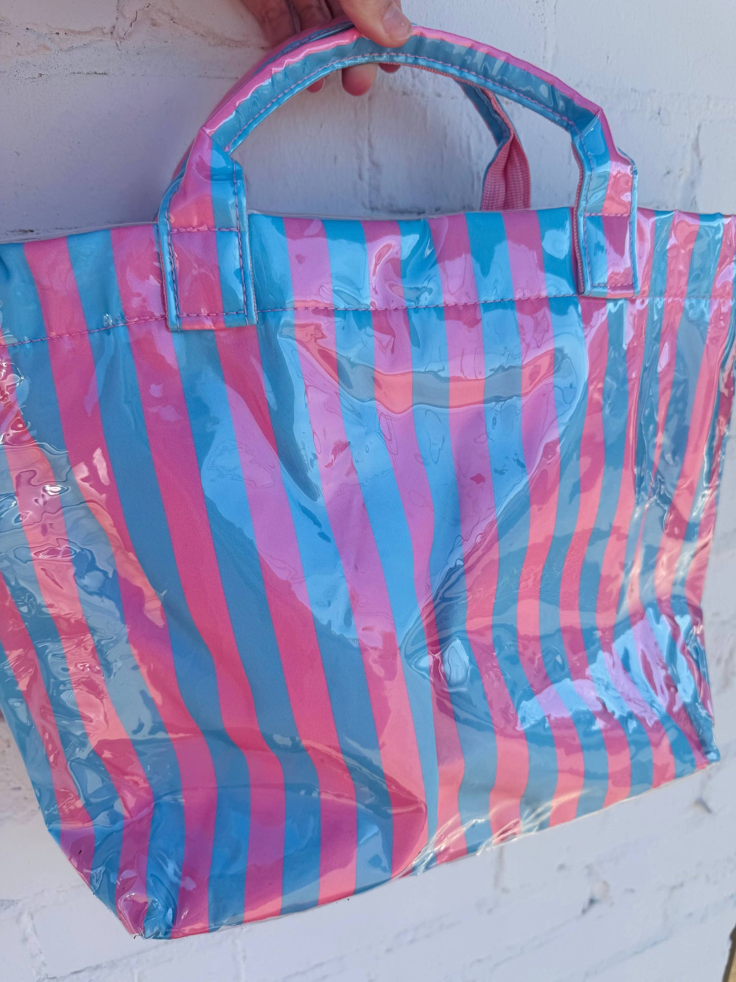 Pretty In Pastels Tote : Pink/Blue