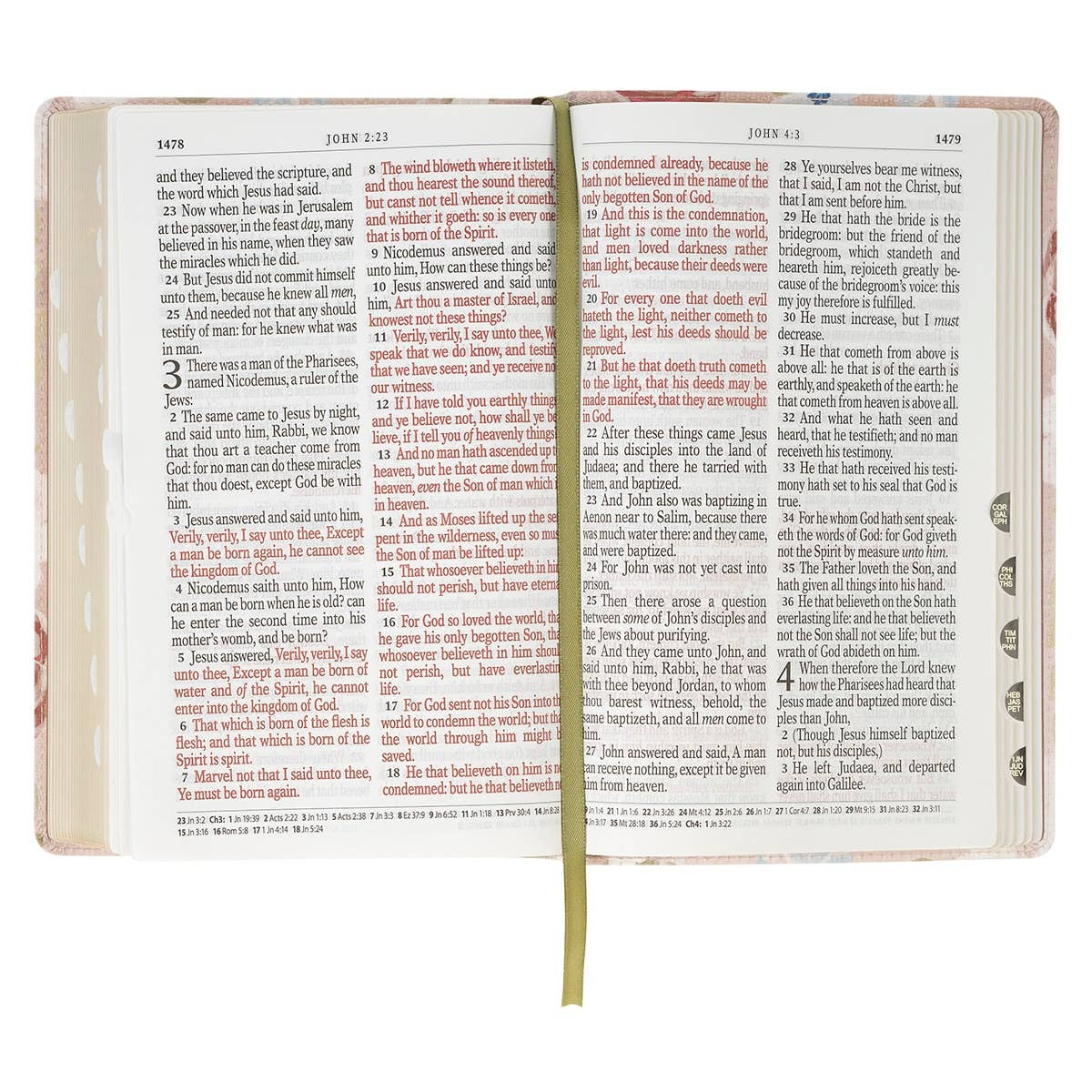 Giant Print Floral Jeremiah 29:11 KJV Bible