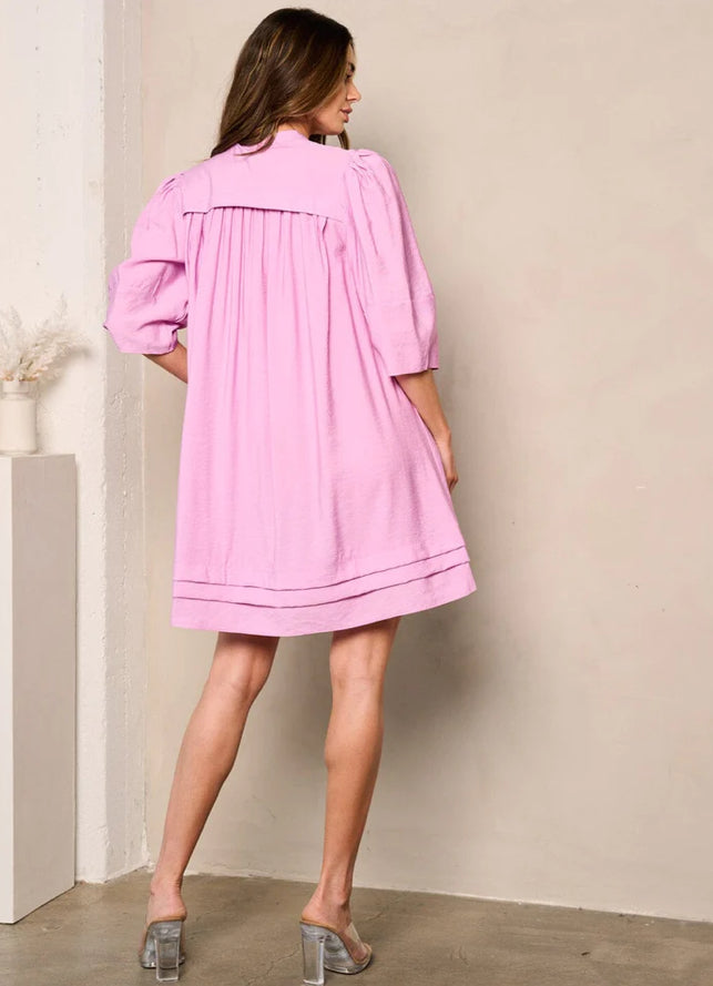 Layer Me In Lavender Mini Dress