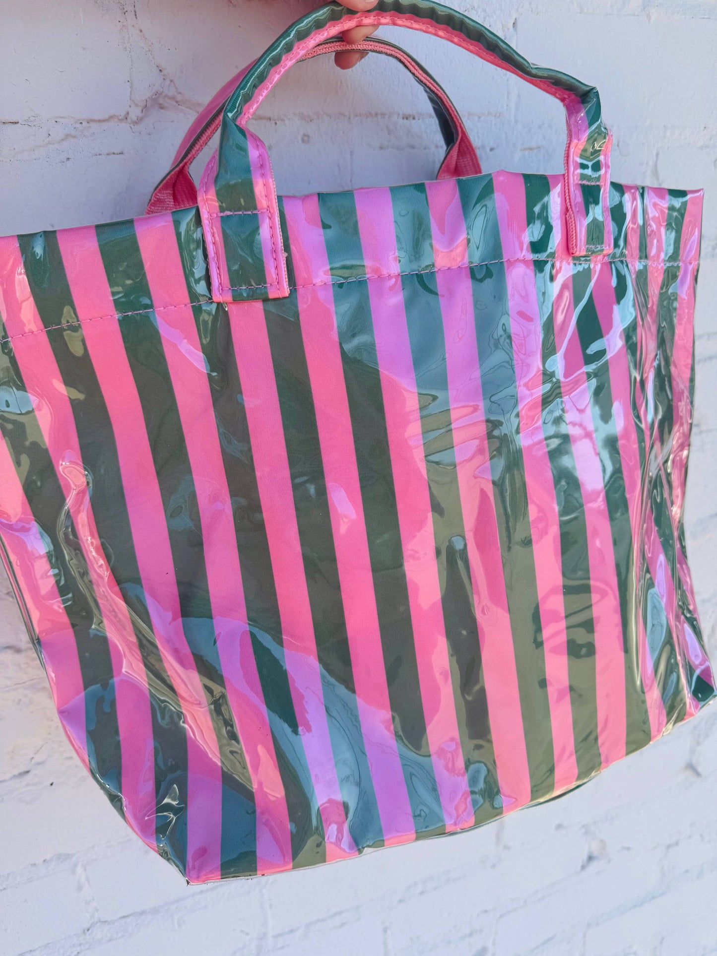 Pretty In Pastels Tote : Pink/Green