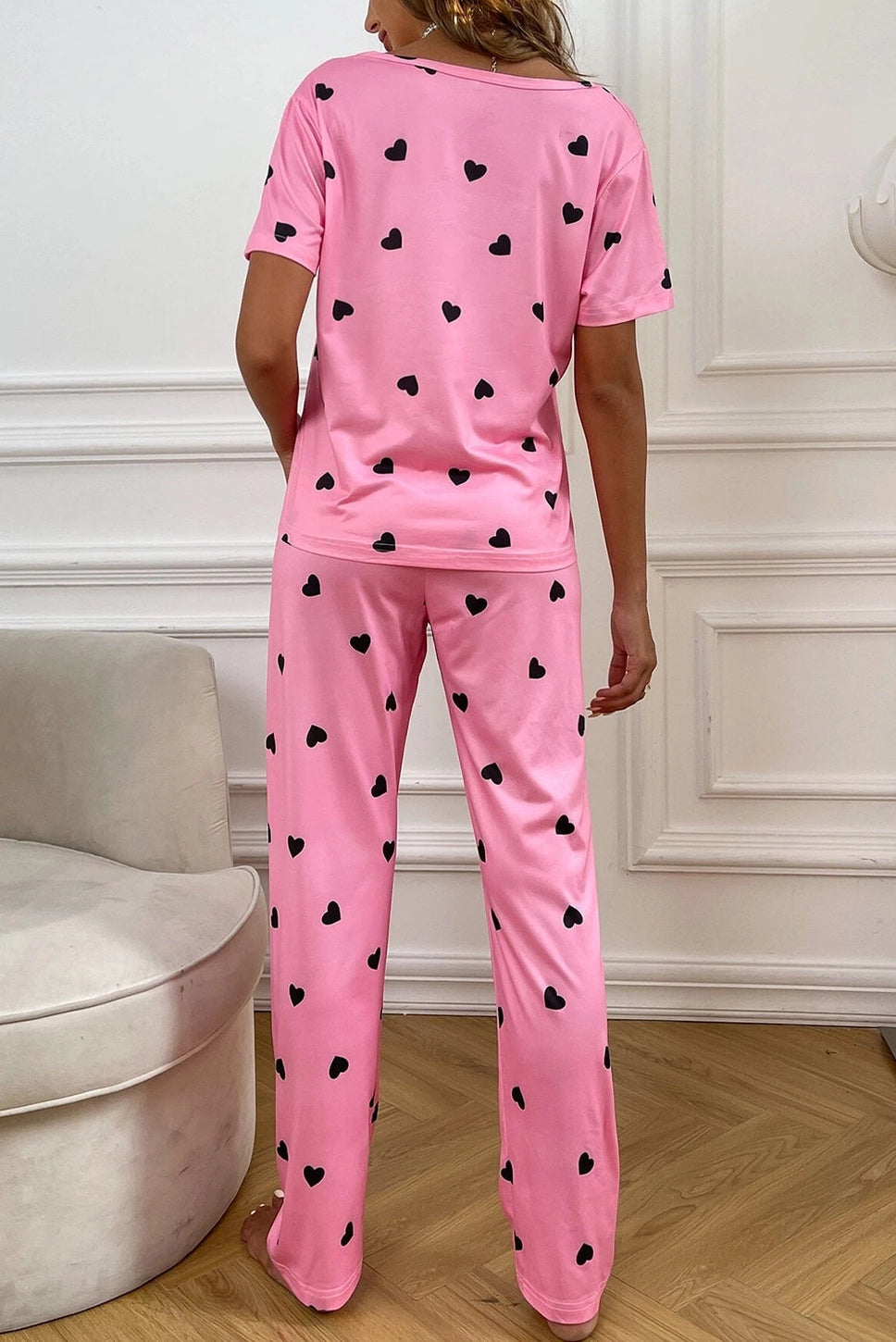 Pink Heart Lounge Set