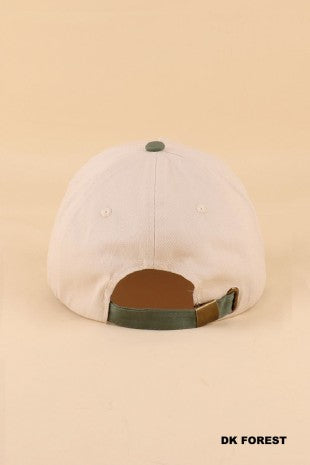 Jesus Saves Forrest Green Two-Tone Cotton Cap