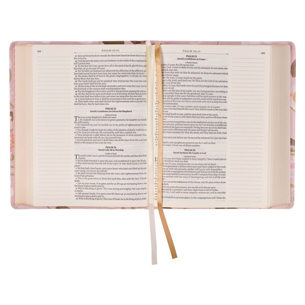 KJV Notetaking Bible Faux Leather Strength & Dignity Prov.31:25