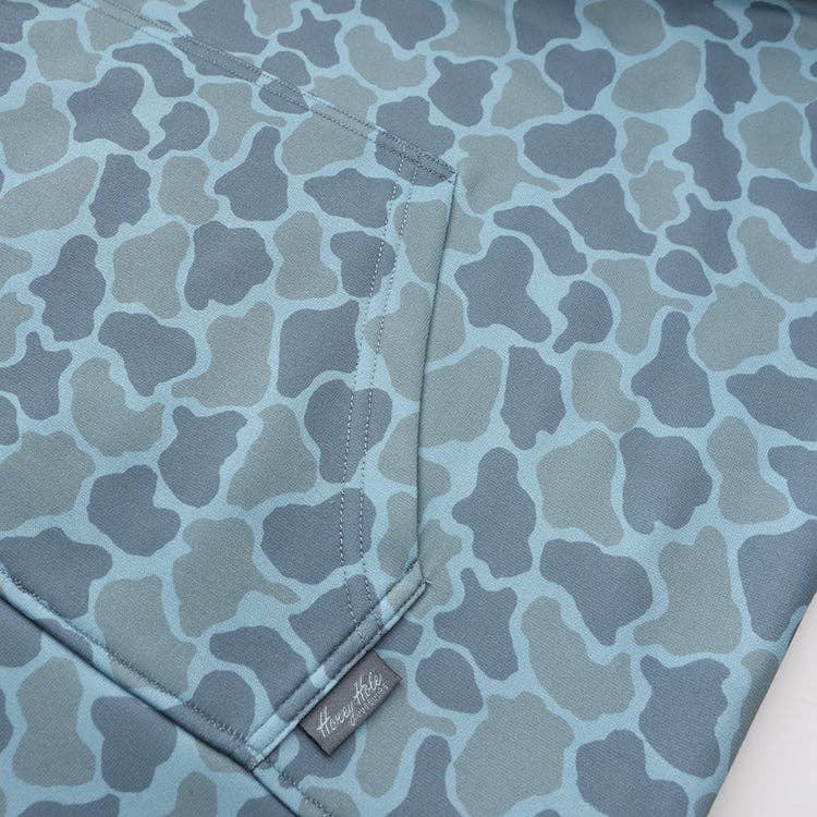 Honey Hole Men’s Fleece Hoodie - Frog Skin Camo