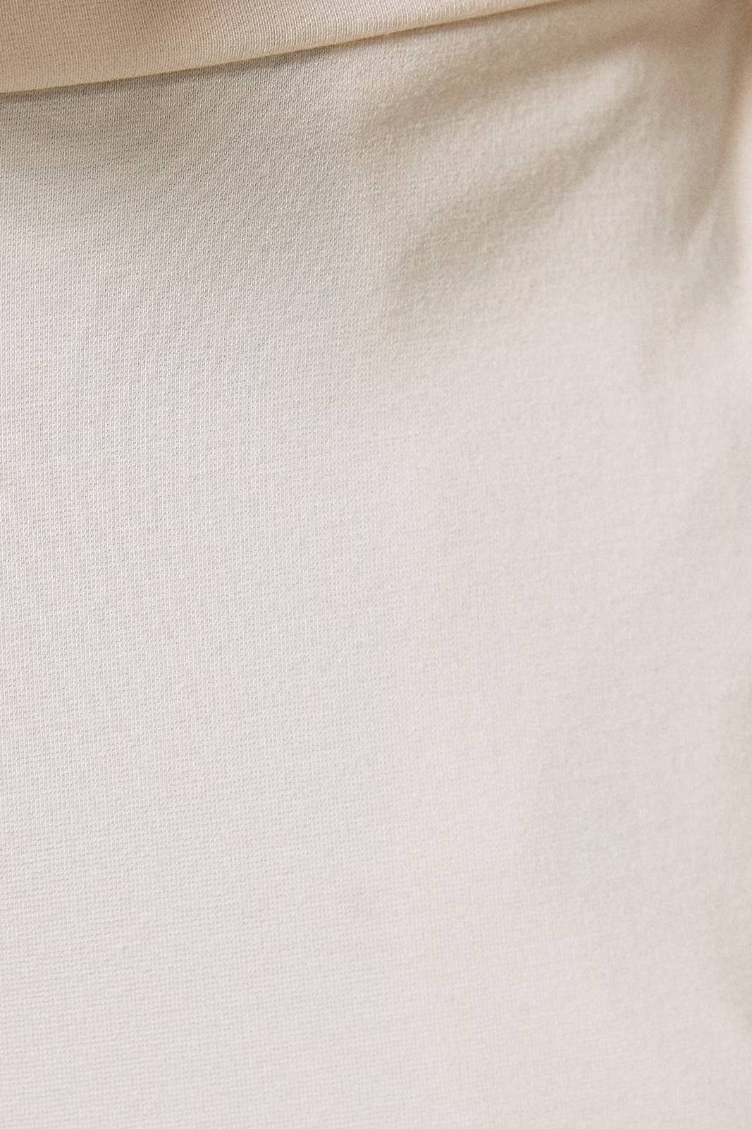 Cream High Waist Wide Leg Pants