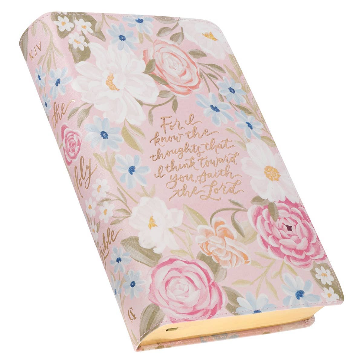 Giant Print Floral Jeremiah 29:11 KJV Bible