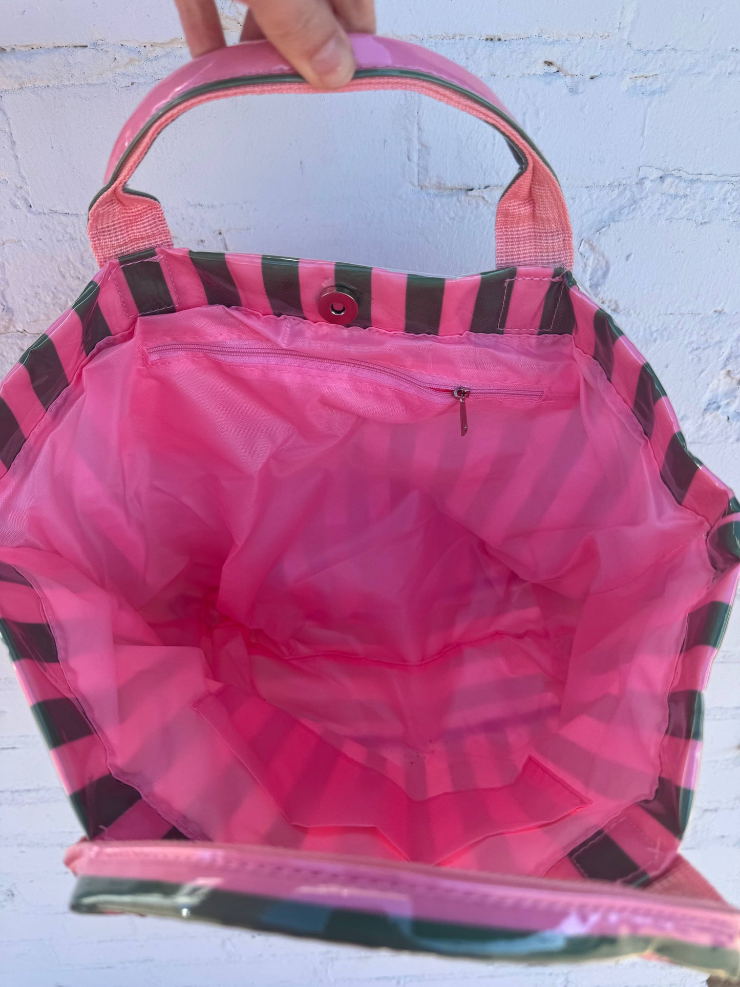 Pretty In Pastels Tote : Pink/Green