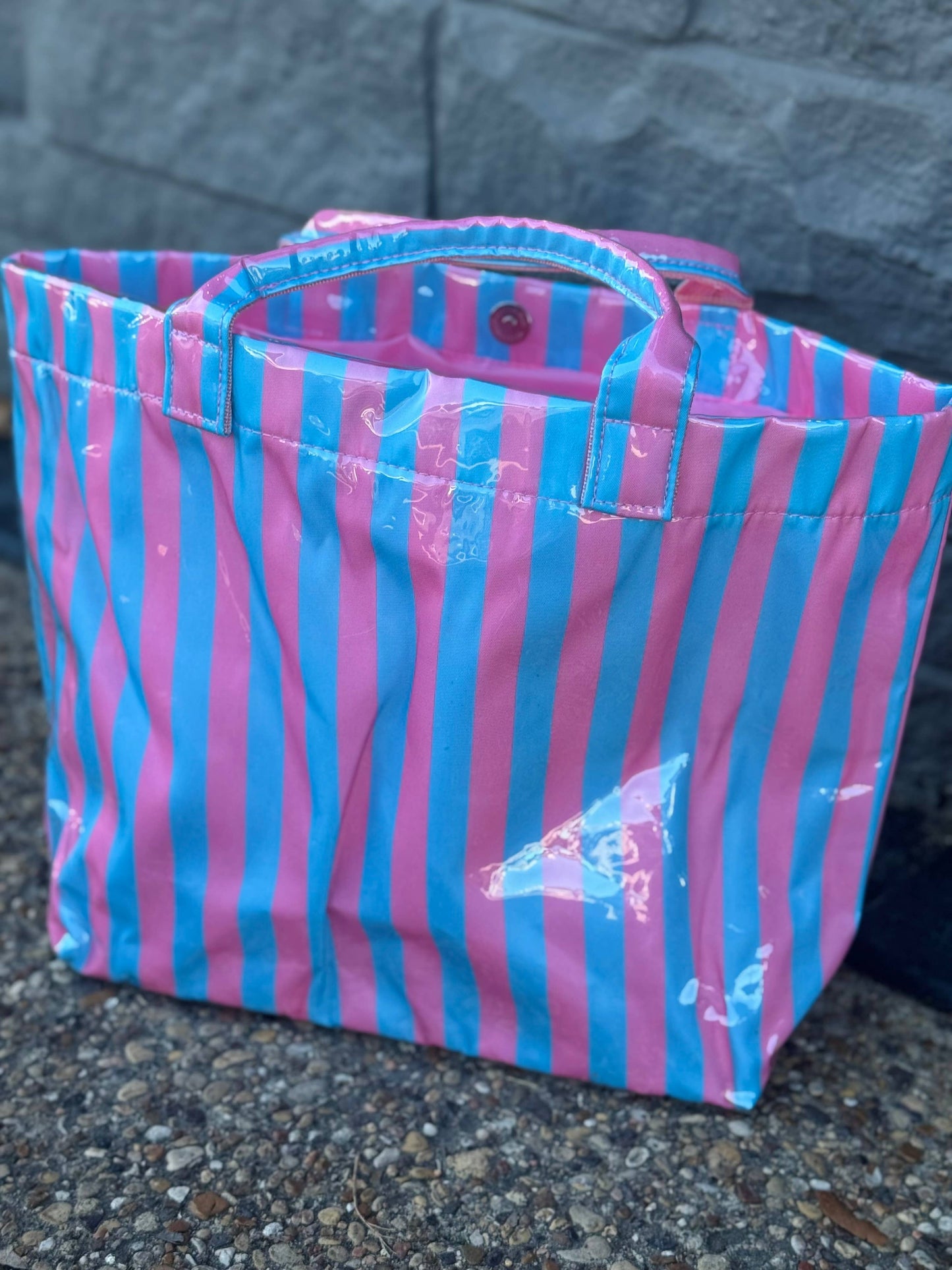 Pretty In Pastels Tote : Pink/Blue